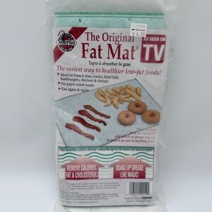 Norpro Fat Mat Grease Absorbing Cooking Pad Reusable As Seen On TV New